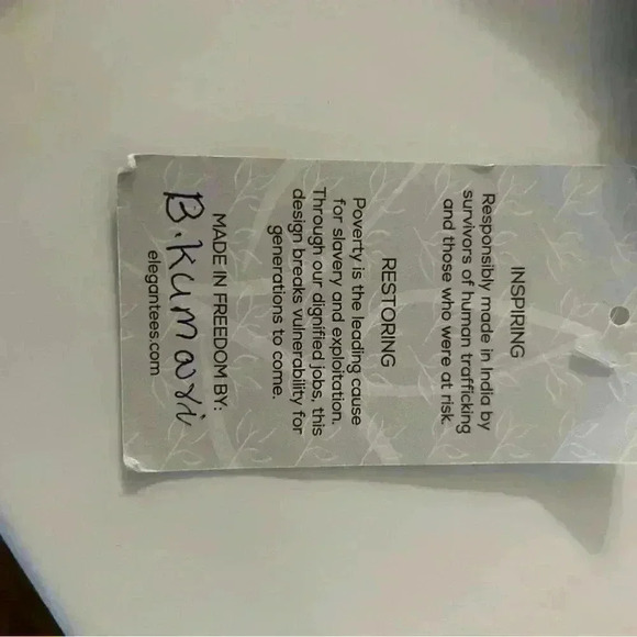 Elagantees Green/ White Striped Dress. Small. New with Tags. 95% Cotton. - Picture 4 of 4